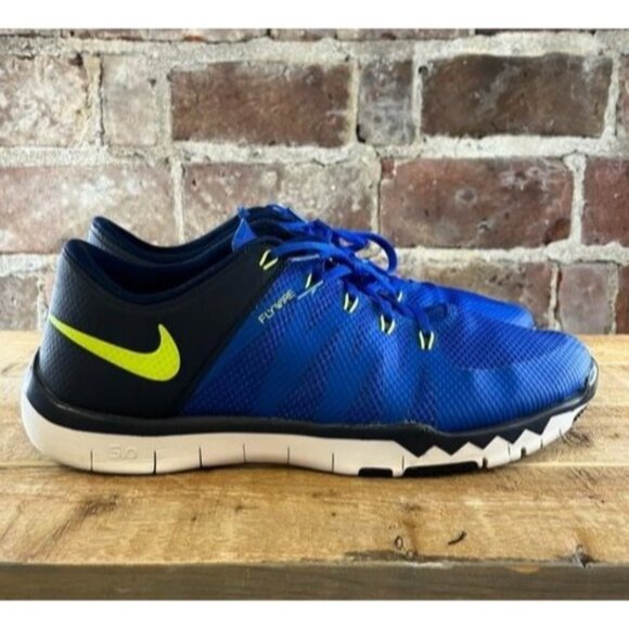 Nike Free Trainer 5.0 V6 Game Black &amp; Blue Sz 11.5 (719922-470) - Picture 1 of 11